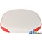 A & I Products Bottom Cushion, Wood Base, WHT/RED 16.5" x19.5" x3" A-372759R92-17 - alternate 3
